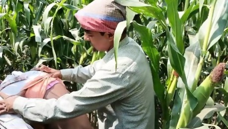 Indian Threesome Gay - A farm laborer and a farmer who employs the laborer have sex in a corn field - Gay Movie In Hindi voice