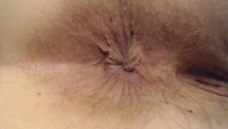 Abby's Asshole Pucker Squeeze Spread closeup