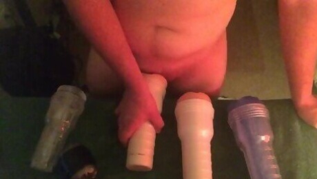 Banging my fleshlight doggystyle standing up - part 2