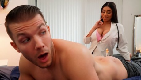 Video  Big-boobed brunette Violet Myers rides on a huge penis
